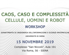 Workshop "Caos, caso e complessità"