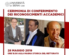 Cerimonia di conferimento dei riconoscimenti accademici