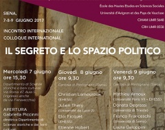 Incontro internazionale "Il segreto e lo spazio politico"