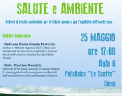 Conferenza "Salute e ambiente. Fattori di rischio ambientale per la salute umana e per l'equilibrio dell'ecosistema"