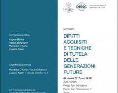 "Diritti acquisiti e tecniche di tutela delle generazioni future"