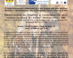 Locandina progetto valorizzazione della riserva naturale "La Pietra"