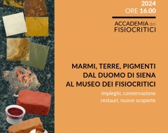 Marmi, terre, pigmenti dal Duomo di Siena al Museo dei Fisiocritici Marmi, terre, pigmenti dal Duomo di Siena al Museo dei Fisiocritici