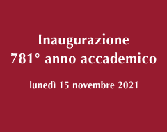 Inaugurazione 781° anno accademico Inaugurazione 781° anno accademico