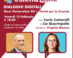 Dialoghi digitali: "Parità per la crescita" Dialoghi digitali: "Parità per la crescita"