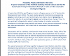 Simposio "Prosperity, People, and Planet in the Cities" thumb