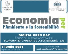 Open Day: laurea magistrale in Economia per l'ambiente e la sostenibilità