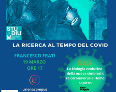 Virtual Studium - 19 marzo ore 17 "La Ricerca al tempo del Covid" Virtual Studium - 19 marzo ore 17 "La Ricerca al tempo del Covid"