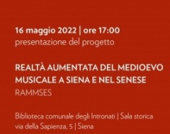 Presentazione del progetto “Realtà aumentata del Medioevo musicale a Siena e nel senese”
