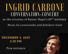 CONVERSATION-CONCERT CONVERSATION-CONCERT