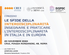 “Le sfide della interdisciplinarità”