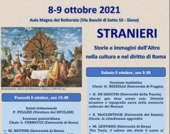 Convegno “Stranieri. Storie e immagini dell'Altro nella cultura e nel diritto di Roma” Convegno “Stranieri. Storie e immagini dell'Altro nella cultura e nel diritto di Roma”