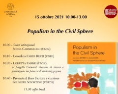 Webinar "Populism in the Civil Sphere"