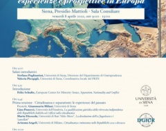 Cittadinanza e separatismi: esperienze e prospettive in Europa Cittadinanza e separatismi: esperienze e prospettive in Europa
