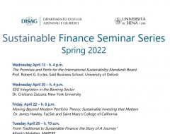 Sustainable Finance Seminar Series - Spring 2022