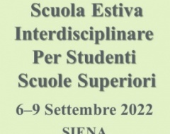 Scuola estiva interdisciplinare - Piano Nazionale Lauree Scientifiche