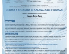 "Diritto e religione in Spagna oggi e domani" "Diritto e religione in Spagna oggi e domani"