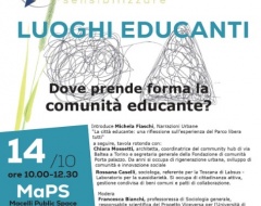 Certaldo: evento-dibattito "Luoghi educanti" Certaldo: evento-dibattito "Luoghi educanti"