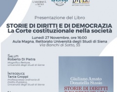 Presentazione del libro “Storie di diritti e di democrazia”
