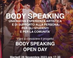 Open Day progetto "Body Speaking" Open Day progetto "Body Speaking"