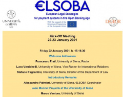 Kick-off meeting del Progetto Jean Monnet Kick-off meeting del Progetto Jean Monnet