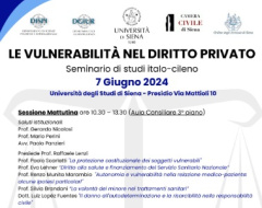 “Le vulnerabilità nel diritto privato” “Le vulnerabilità nel diritto privato”