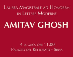 Laurea magistrale ad honorem in Lettere moderne ad Amitav Ghosh