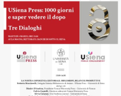 USiena Press: 1000 giorni e saper vedere il dopo