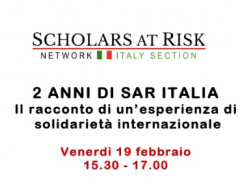 Due anni di Scholars at Risk Italia Due anni di Scholars at Risk Italia