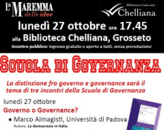 A Grosseto la "Scuola di Governanza" A Grosseto la "Scuola di Governanza"