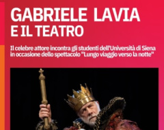 Gabriele Lavia incontra gli studenti dell'Università di Siena Gabriele Lavia incontra gli studenti dell'Università di Siena