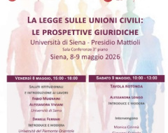 La legge sulle unioni civili: le prospettive giuridiche La legge sulle unioni civili: le prospettive giuridiche