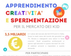 "Apprendimento, creatività e sperimentazione per il mercato dei kid" "Apprendimento, creatività e sperimentazione per il mercato dei kid"