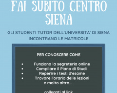 Orientamento per le matricole Orientamento per le matricole