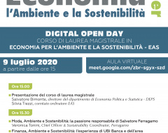 Digital Open Day - Economia per l'ambiente e la sostenibilità