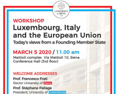 Workshop "Luxembourg, Italy and the European Union"