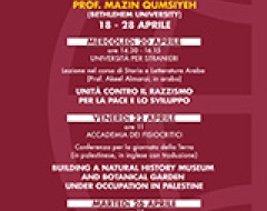 conferenze del prof. Mazin Qumsiyeh