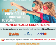 Start Cup Toscana 2025: aperte le iscrizioni Start Cup Toscana 2025: aperte le iscrizioni