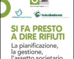 locandina convegno "Si fa presto a dire rifiuti"