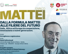 “Enrico Mattei. Dalla formula Mattei alle filiere del futuro”