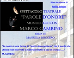 spettacolo "Parole d'onore"