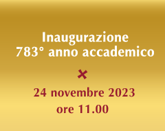 Cerimonia di inaugurazione del 783° anno accademico