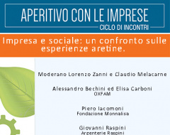 Arezzo: ciclo di incontri Aperitivo con le imprese - "Impresa e sociale" Arezzo: ciclo di incontri Aperitivo con le imprese - "Impresa e sociale"