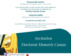 dottorato honoris causa dall’Università di Tolosa al professor Maurizio Bettini dottorato honoris causa dall’Università di Tolosa al professor Maurizio Bettini