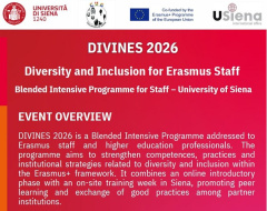 BIP DIVINES – Diversity and Inclusion for Erasmus Staff