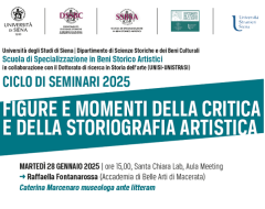Scuola di specializzazione in beni storico artistici: al via il ciclo di seminari 2025