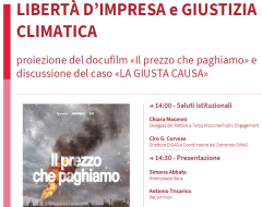 Seminario: Libertà d'impresa e giustizia climatica