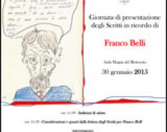 Scritti in ricordo di Franco Belli: giornata di presentazione