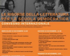 “Le risorse della letteratura per la scuola democratica”