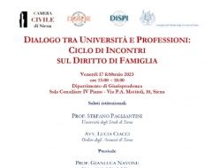 Dialogo tra Università e Professioni Dialogo tra Università e Professioni